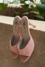 Load image into Gallery viewer, Peeptoe Heels in ROSE QUARTZ