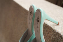 Load image into Gallery viewer, Peeptoe Heels in SEAFOAM