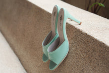 Load image into Gallery viewer, Peeptoe Heels in SEAFOAM